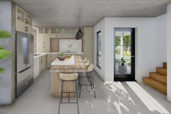 Interior - Kitchen for Farmhouse House Plan #1105-2 - 2 bed, 1 bath