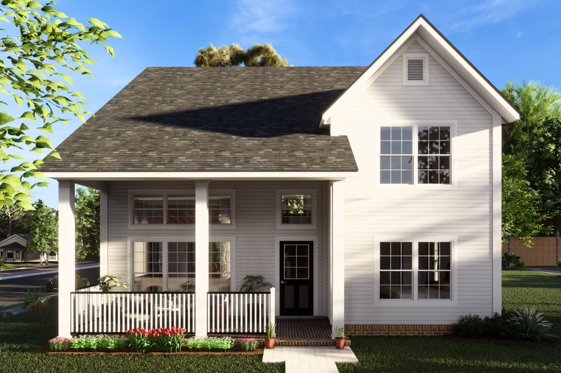 House Blueprint - Cottage Exterior - Front Elevation Plan #513-2228