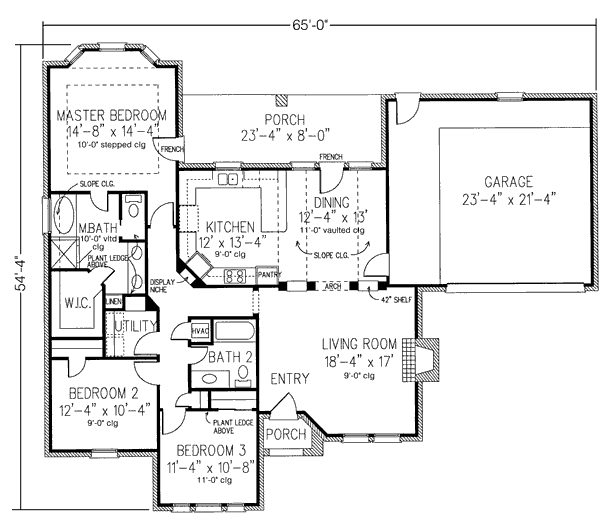 Dream House Plan - European Floor Plan - Main Floor Plan #410-326