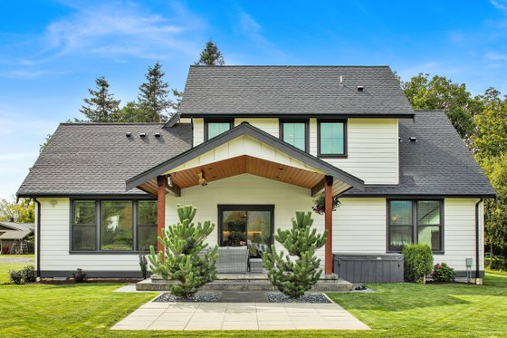 Exterior - Rear Elevation 1 for Farmhouse House Plan #1070-16 - 3 bed, 2.5 bath