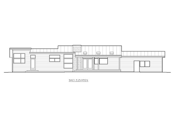 Exterior - Other Elevation 2 for Modern House Plan #519-2 - 3 bed, 2 bath