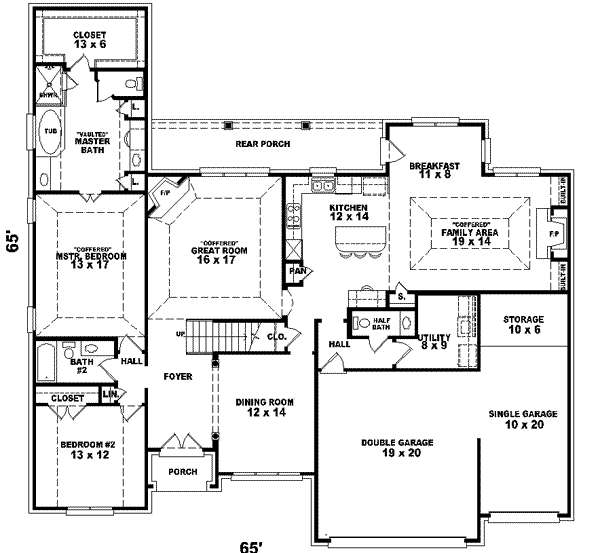 European Floor Plan - Main Floor Plan #81-584