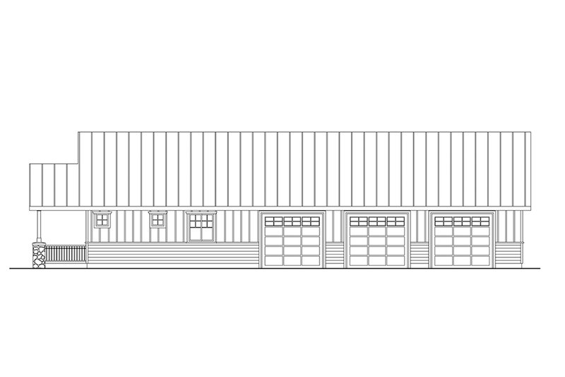 House Design - Exterior - Other Elevation 1 for Craftsman House Plan #124-1390 - 1 bed, 1 bath
