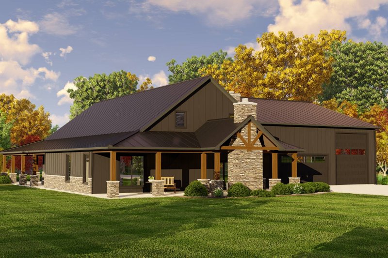 Dream House Plan - Exterior - Rear Elevation for Country House Plan #1064-238 - 3 bed, 2.5 bath