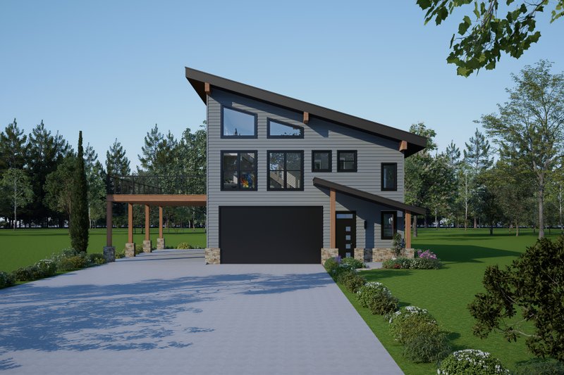 Dream House Plan - Exterior - Other Elevation 1 for Contemporary House Plan #932-1314 - 3 bed, 2.5 bath