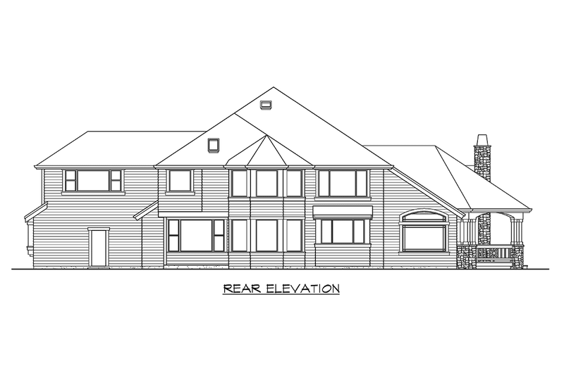 Home Plan - Exterior - Other Elevation 2 for Craftsman House Plan #132-165 - 4 bed, 3.5 bath
