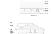 Craftsman Style House Plan - 4 Beds 2 Baths 1844 Sq/Ft Plan #53-681 Exterior 