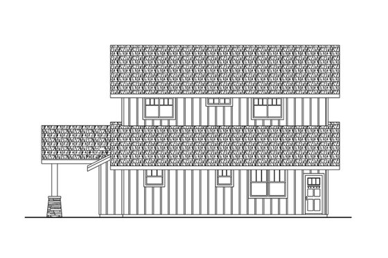 Exterior - Other Elevation 1 for Barndominium House Plan #124-1384 - 1 bed, 2 bath