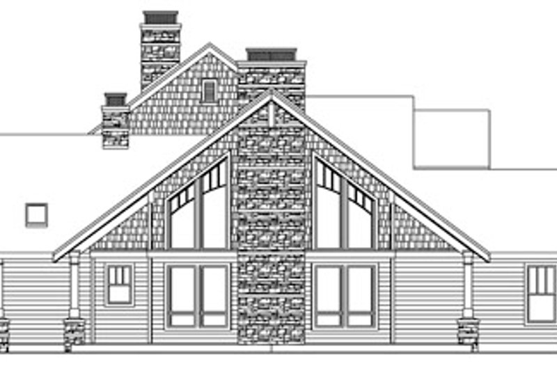 Dream House Plan - Exterior - Other Elevation 1 for Craftsman House Plan #124-761 - 4 bed, 5.5 bath