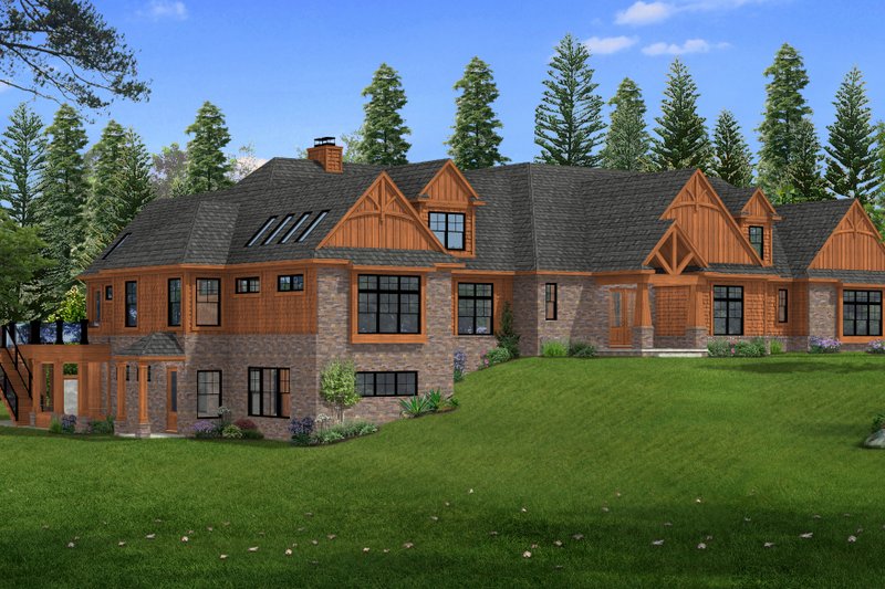 Craftsman Style House Plan - 4 Beds 7.5 Baths 5648 Sq/Ft Plan #1057-42