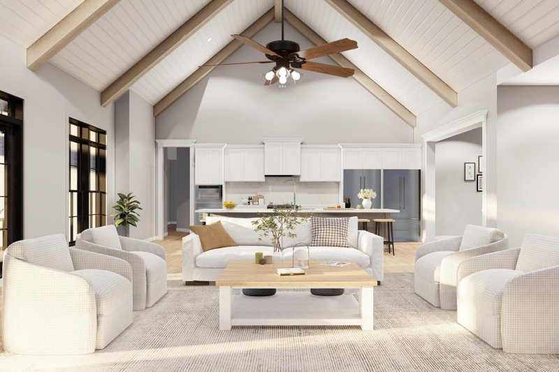 House Blueprint - Interior - Family Room 3 for Modern House Plan #923-344 - 3 bed, 2.5 bath