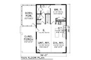 Cabin Style House Plan - 1 Beds 1 Baths 1252 Sq/Ft Plan #70-1476 