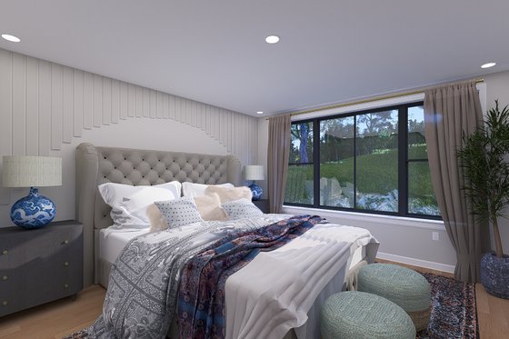 Interior - Master Bedroom for European House Plan #1060-293 - 5 bed, 3.5 bath