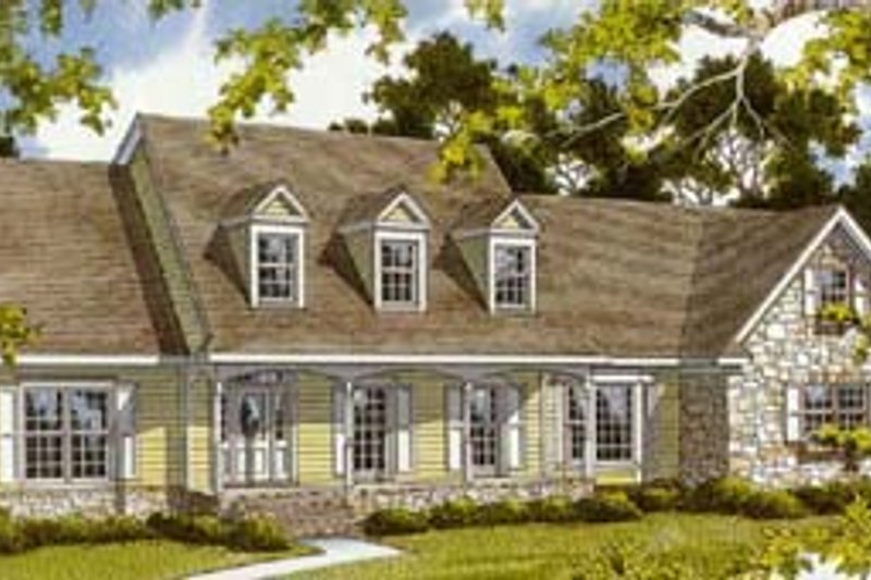 Country Style House Plan - 3 Beds 3.5 Baths 2759 Sq/Ft Plan #10-255
