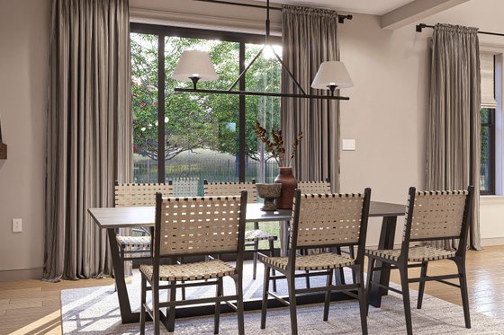 Interior - Dining Room for Modern House Plan #455-337 - 5 bed, 4.5 bath