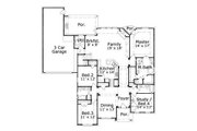 European Style House Plan - 5 Beds 4 Baths 2863 Sq/Ft Plan #411-456 