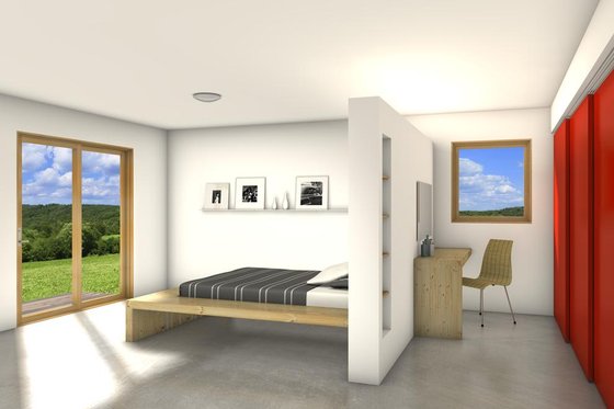 Photo 4 for Modern House Plan #497-27 - 2 bed, 1 bath