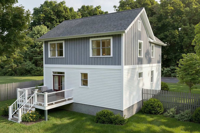 Architectural House Design - Exterior - Front Elevation 3 for Farmhouse House Plan #79-299 - 4 bed, 2.5 bath