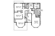 Mediterranean Style House Plan - 4 Beds 2.5 Baths 2428 Sq/Ft Plan #18-257 