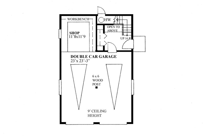 Home Plan - Floor Plan - Main Floor for Traditional House Plan #118-177, 1 bath