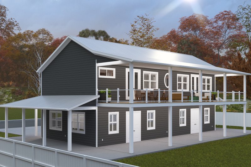 Dream House Plan - Exterior - Rear Elevation for Barndominium House Plan #1060-408 - 2 bed, 1.5 bath