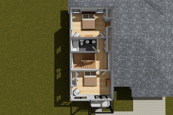 Floor Plan - Upper Floor 1 for Modern House Plan #513-2315 - 3 bed, 2.5 bath