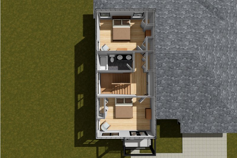 Architectural House Design - Floor Plan - Upper Floor 1 for Modern House Plan #513-2315 - 3 bed, 2.5 bath