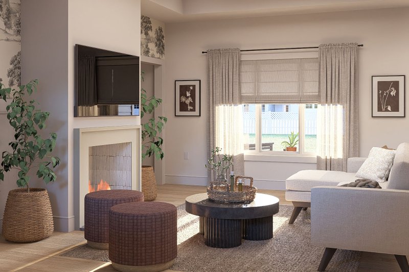 Home Plan - Interior - Family Room for Modern House Plan #455-322 - 4 bed, 3 bath