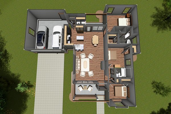 Floor Plan - Main Floor Plan #513-2069