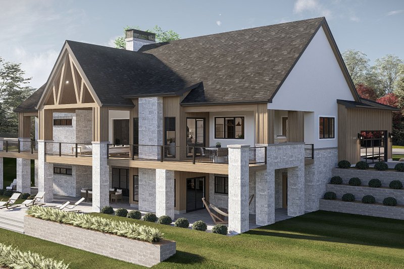 Home Plan - Exterior - Other Elevation 1 for Beach House Plan #455-820 - 2 bed, 2.5 bath