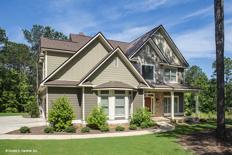 Home Plan - Craftsman Exterior - Front Elevation Plan #929-30