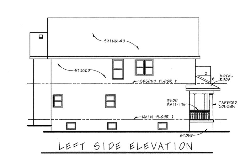 Home Plan - Exterior - Other Elevation for Cottage House Plan #20-1257 - 3 bed, 2.5 bath