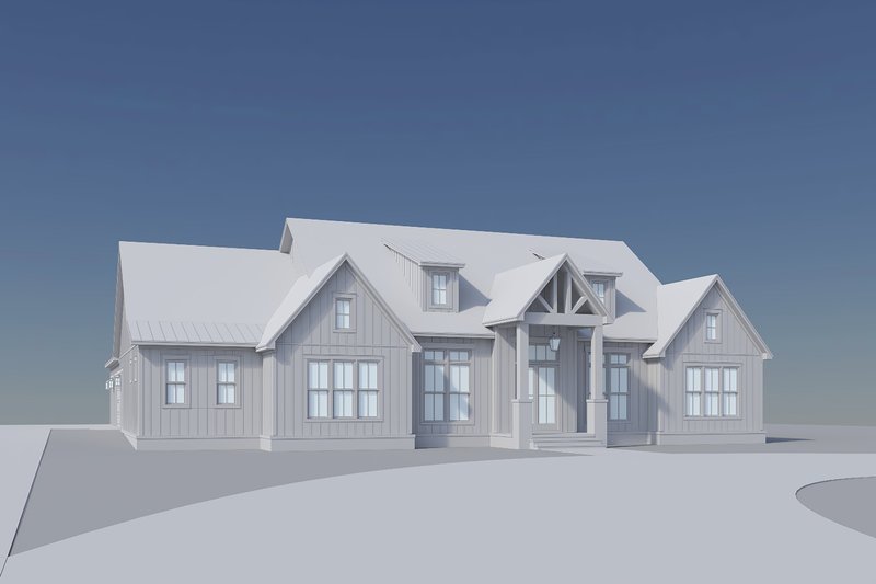 Dream House Plan - Exterior - Front Elevation 12 for Farmhouse House Plan #430-408 - 3 bed, 3.5 bath