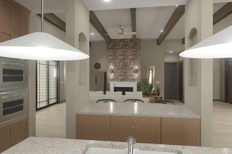 House Plan Design - Interior - Family Room 1 for Country House Plan #1126-11 - 4 bed, 2 bath
