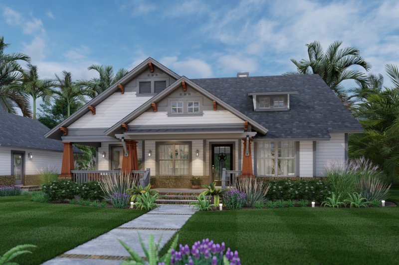 Dream House Plan - Exterior - Other Elevation 1 for Cottage House Plan #120-278 - 3 bed, 2 bath