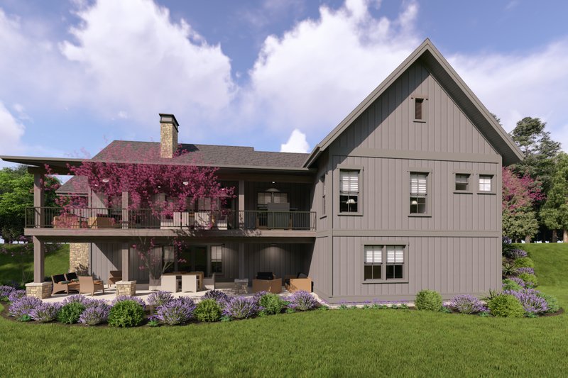 Home Plan - Exterior - Rear Elevation 1 for Farmhouse House Plan #1069-41 - 3 bed, 2.5 bath