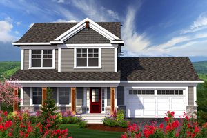 Home Plan - Traditional Exterior - Front Elevation Plan #70-1160