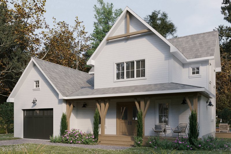 House Blueprint - Exterior - Front Elevation 3 for Country House Plan #23-2790 - 3 bed, 2.5 bath