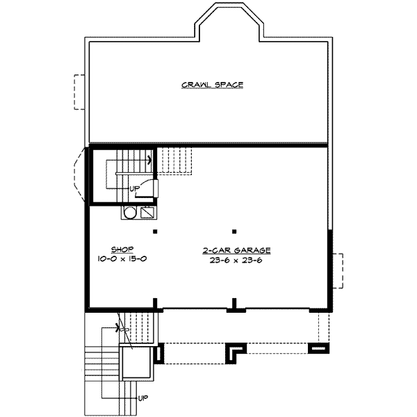 Dream House Plan - Traditional Floor Plan - Lower Floor Plan #132-140