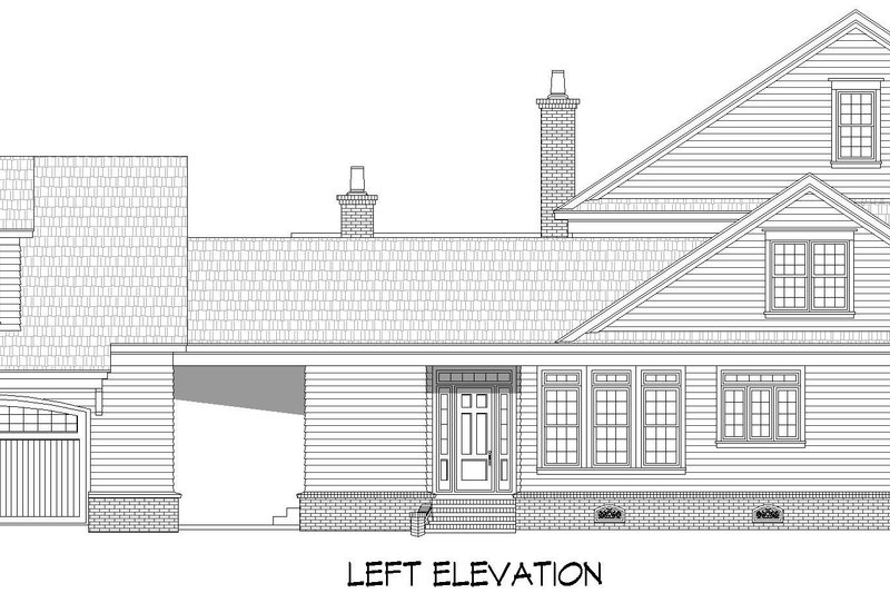 House Plan Design - Exterior - Other Elevation for Country House Plan #932-1288 - 6 bed, 5 bath