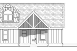 Exterior - Front Elevation 3 for Country House Plan #932-39 - 3 bed, 2 bath