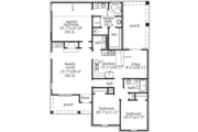 Mediterranean Style House Plan - 3 Beds 2 Baths 1548 Sq/Ft Plan #69-126 