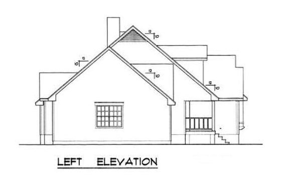 Exterior - Other Elevation for Country House Plan #40-120 - 4 bed, 2 bath