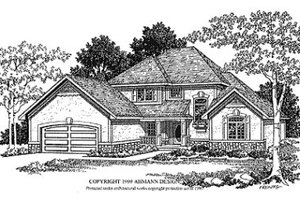 Traditional Exterior - Front Elevation Plan #70-432
