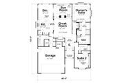 European Style House Plan - 2 Beds 2 Baths 2160 Sq/Ft Plan #20-2069 