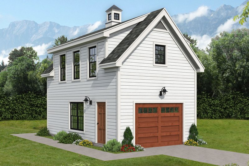 Architectural House Design - Colonial Exterior - Front Elevation Plan #932-989