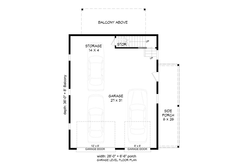 Home Plan - Floor Plan - Main Floor for Cabin House Plan #932-285, 0 bath