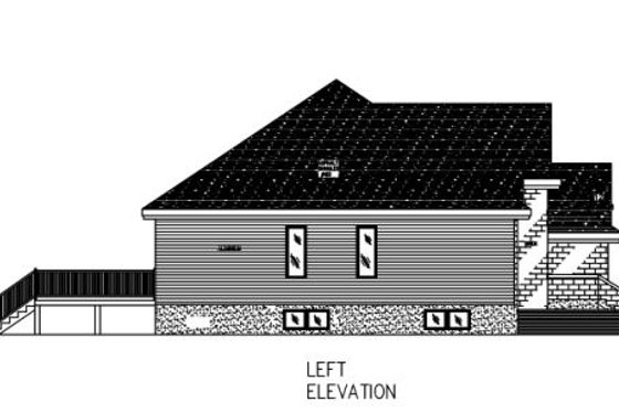 Exterior - Other Elevation for European House Plan #138-321 - 2 bed, 1 bath