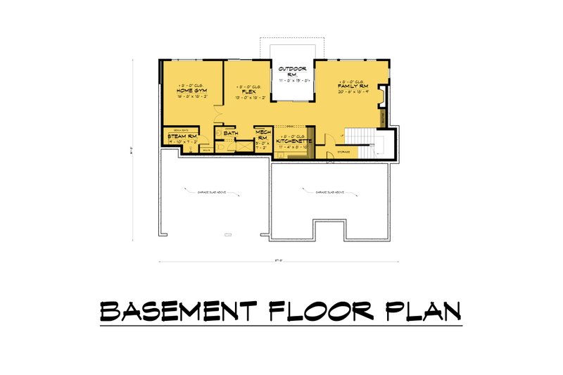 Dream House Plan - Floor Plan - Lower Floor for Contemporary House Plan #1066-178 - 6 bed, 6 bath