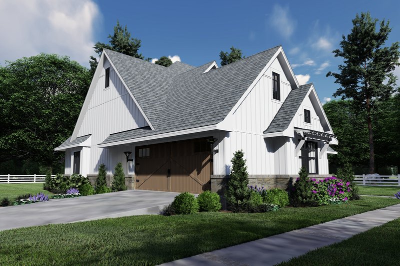 Architectural House Design - Left Side Elevation